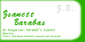 zsanett barabas business card